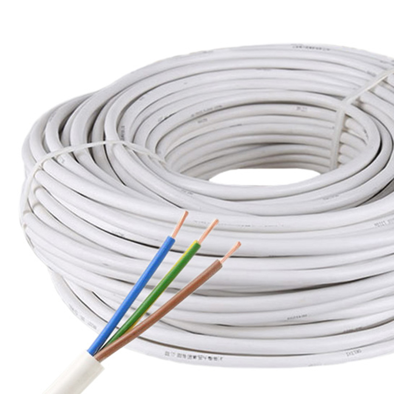 3-Pin 20AWG/3*0.5mm Copper Core RVV White PVC Jacket Waterproof Power Cable For High Power Color Temperature/Addressable 3 pin LED Strip Lighting, 3.28Ft/1m by sale